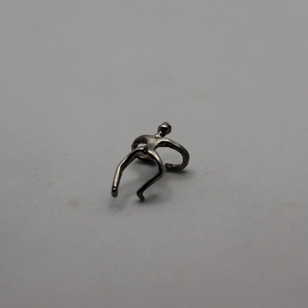 Climbing Man Ear Climber Ear Cuff 925